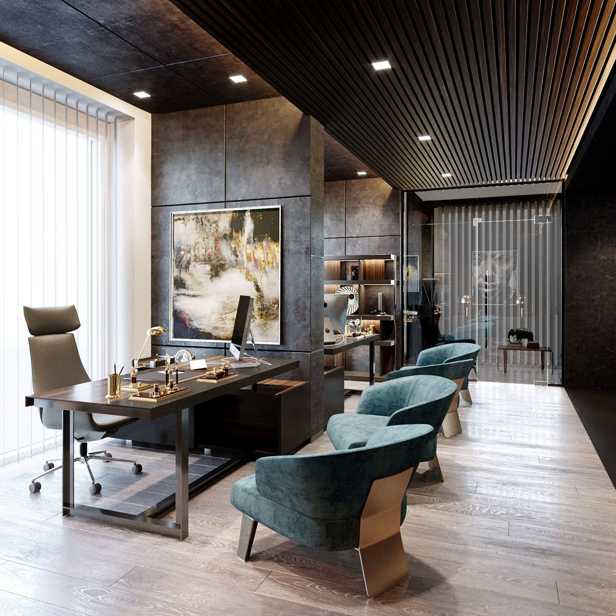 Office concept on Behance | Interiores de oficina, Oficinas de diseño ...