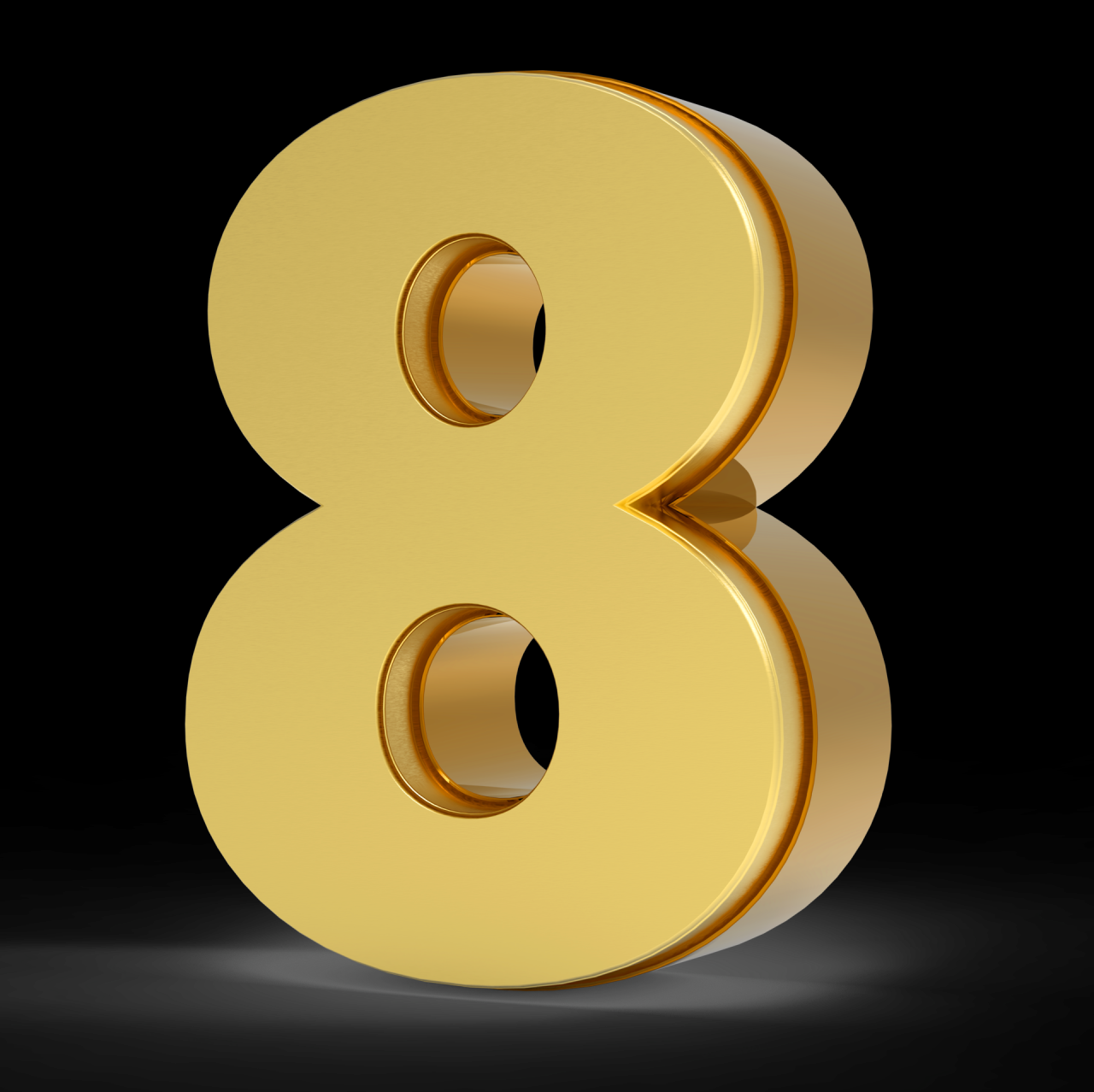 Number 8 Red Number 8 Red
