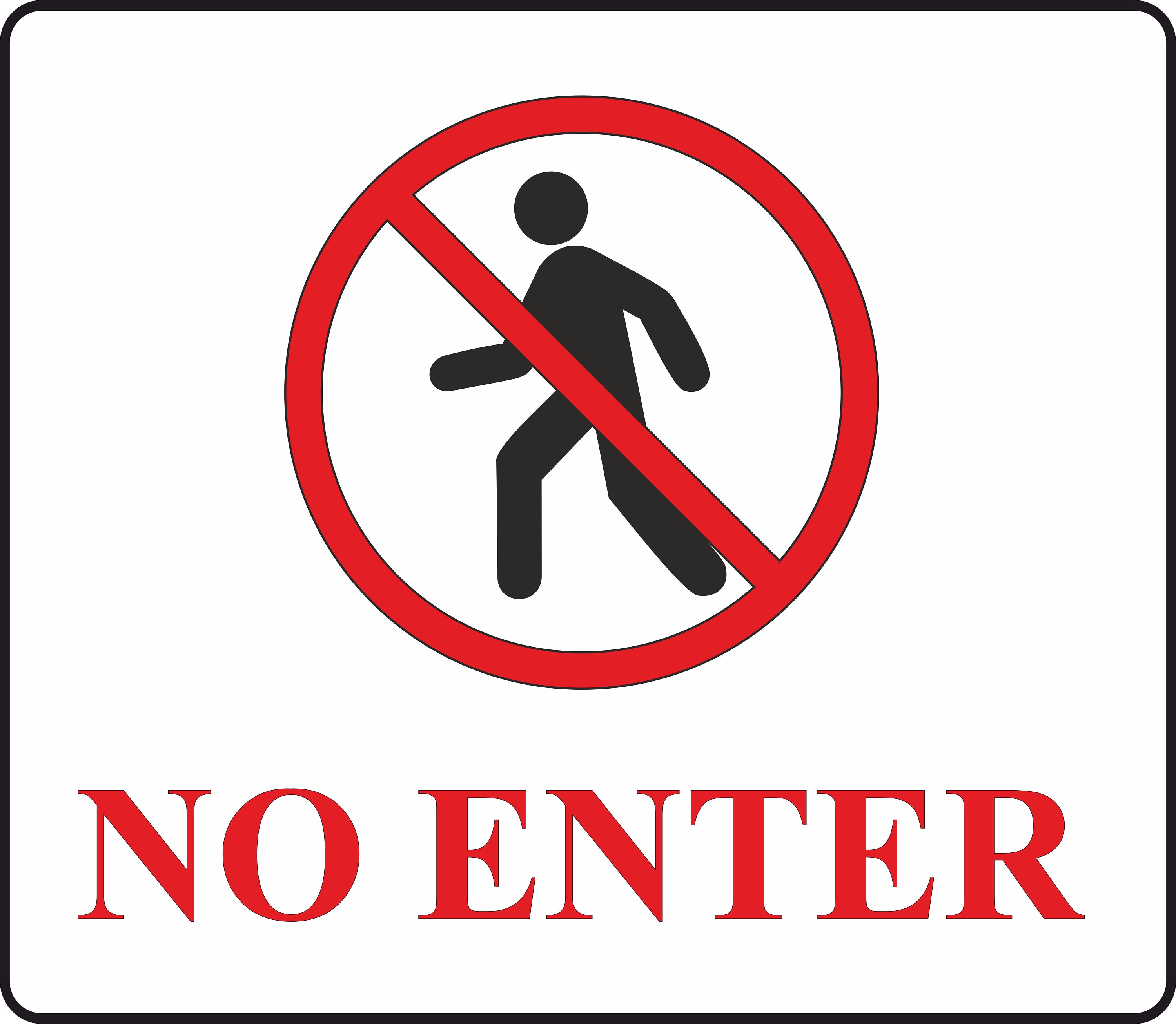 Do Not Enter Sign Printable