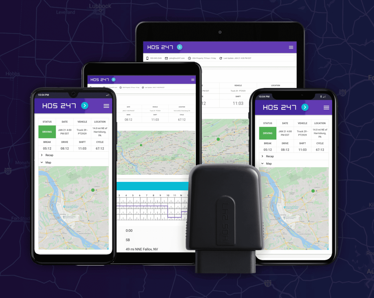 GPS systems in the fleet
