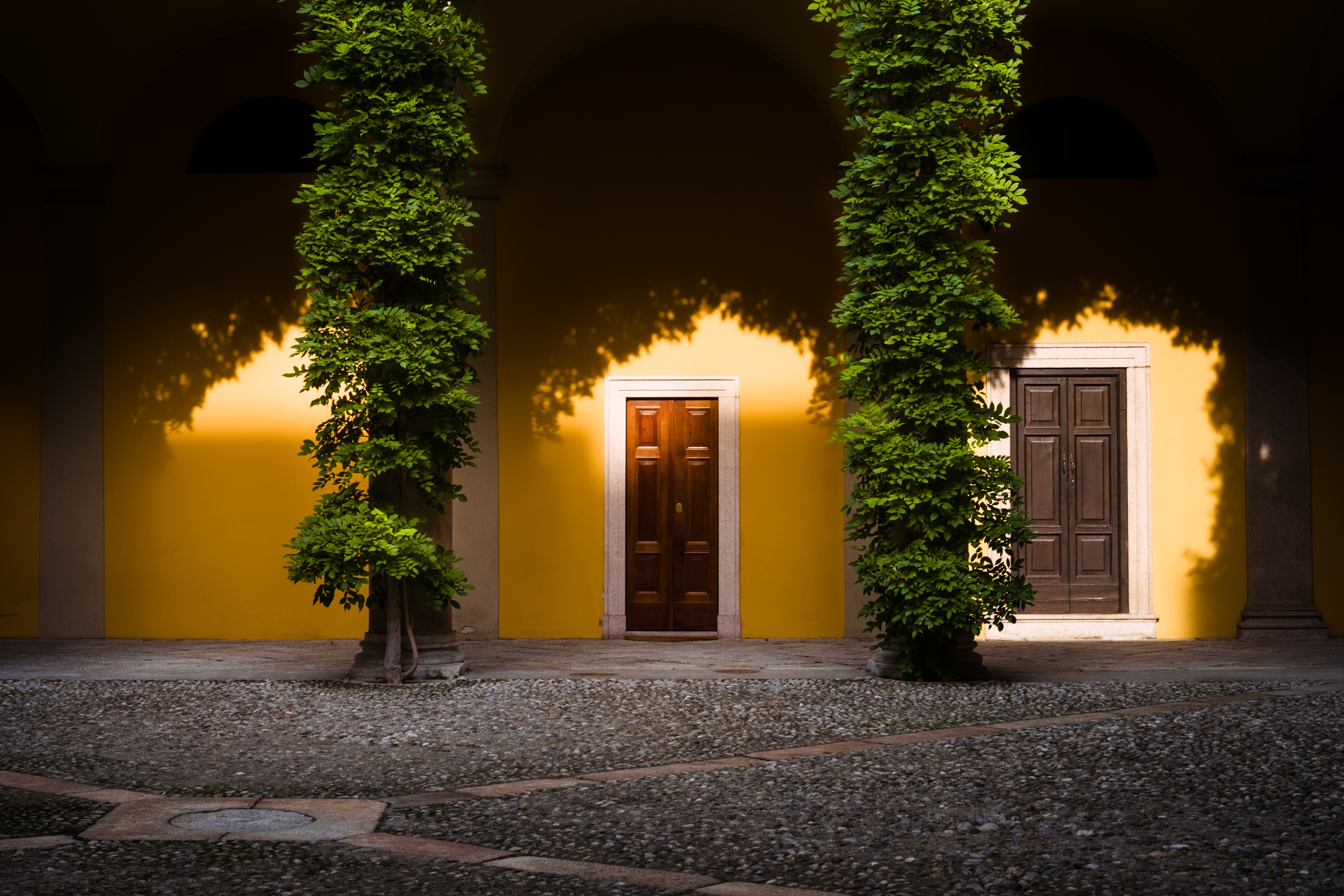 Kostenlose foto : Baum, Licht, die Architektur, Nacht-, Haus ...