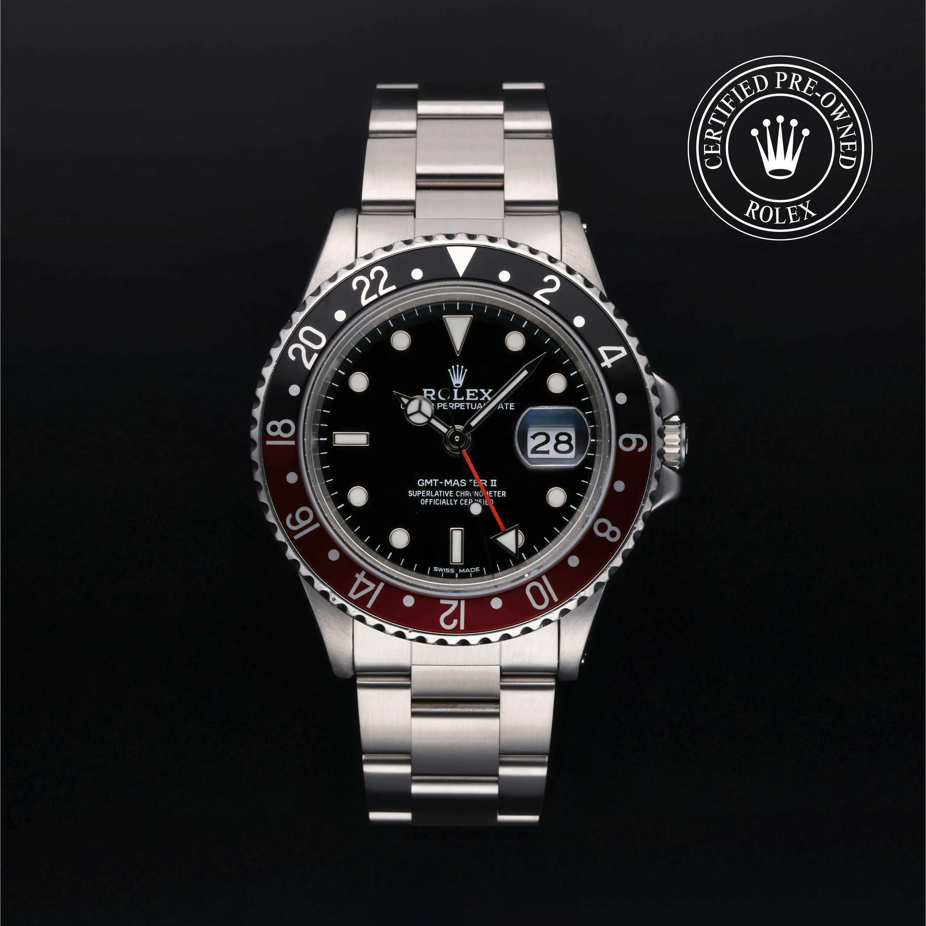 Rolex GMT-Master II 16760 COKE OYS Stainless steel Black 1986 | Dealer ...
